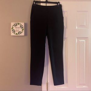ASOS Black Slim Dress Pants With Zipper Detail Size 2 Slacks Trousers